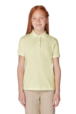  of Short Sleeve Fitted Interlock Polo with Picot Collar (Feminine Fit) 