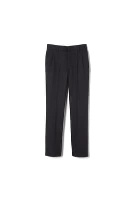 Product Image with Product code 1520,name  Adjustable Waist Pleated Double Knee Pant - FINAL SALE   color BLAC 