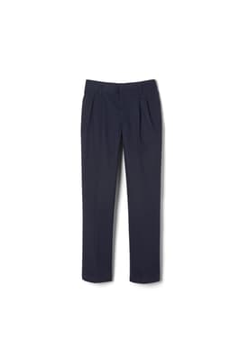 Product Image with Product code 1520,name  Adjustable Waist Pleated Double Knee Pant - FINAL SALE   color NAVY 