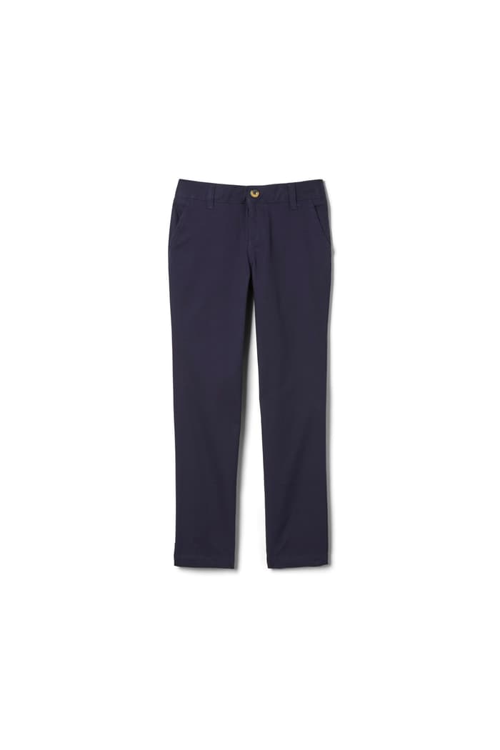 Front view of Straight Leg Twill Pant 