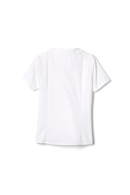 back view of  Short Sleeve Peter Pan Collar Blouse