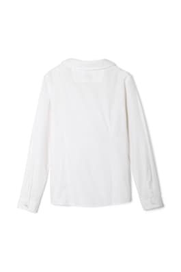 back view of  Long Sleeve Peter Pan Collar Blouse