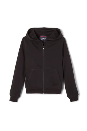 Product Image with Product code 1604,name  Full Zip Fleece Hoodie   color BLAC 
