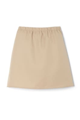 back view of  Front Button Pleated Skort