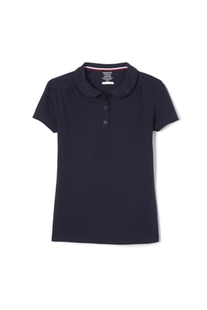  of Short Sleeve Interlock Polo with Peter Pan Collar 