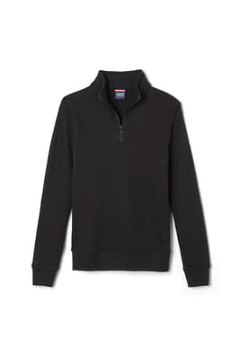 Product Image with Product code 1675,name  Quarter-Zip Fleece Top   color BLAC 