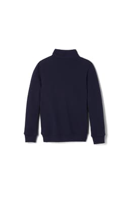 back view of  Quarter Zip Fleece Sweatshirt