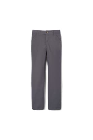 Product Image with Product code 1693,name  Girls' Pull-On Straight Fit Stretch Twill Pant   color GREY 