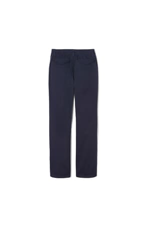 back shot of  Girls' Pull-On Straight Fit Stretch Twill Pant