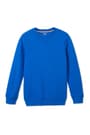 Front view of crewneck fleece sweatshirt