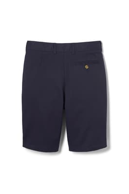 Back shot of  Boys' Flat Front Stretch Twill Short