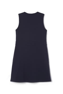 back view of  Pleated Knit Ponte Jumper - FINAL SALE