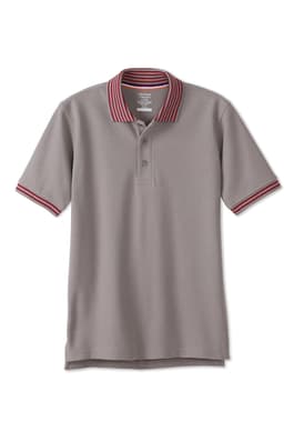 front view of  Short Sleeve Pique Polo Shirt with Harmony Logo
