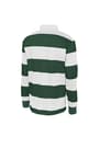 back view of green and white striped rugby polo of  Long Sleeve Rugby Polo opens large image - 2 of 2