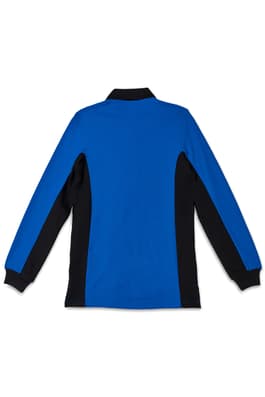 back view of  Memphis School Of Excellence Long Sleeve Pique Polo