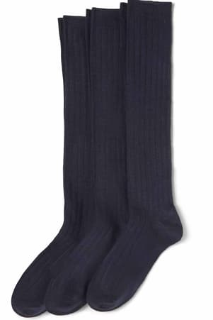 Product Image with Product code 2254V,name  3-Pack Knee High Socks   color NAVY 