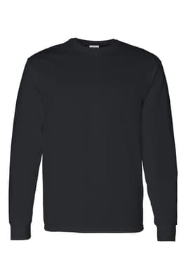 Product Image with Product code 4106,name  Long Sleeve Heavy Cotton Tee   color BLAC 