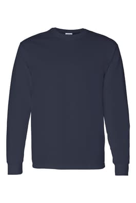 Product Image with Product code 4106,name  Long Sleeve Heavy Cotton Tee   color NAVY 