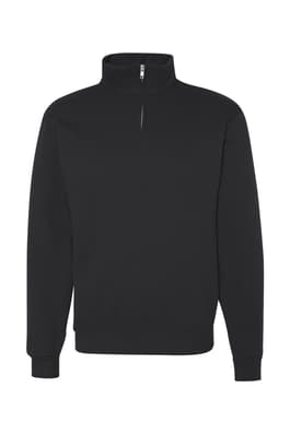 Product Image with Product code 4122,name  Jerzees - Nublend® Quarter-Zip Cadet Collar Sweatshirt - FINAL SALE   color BLAC 