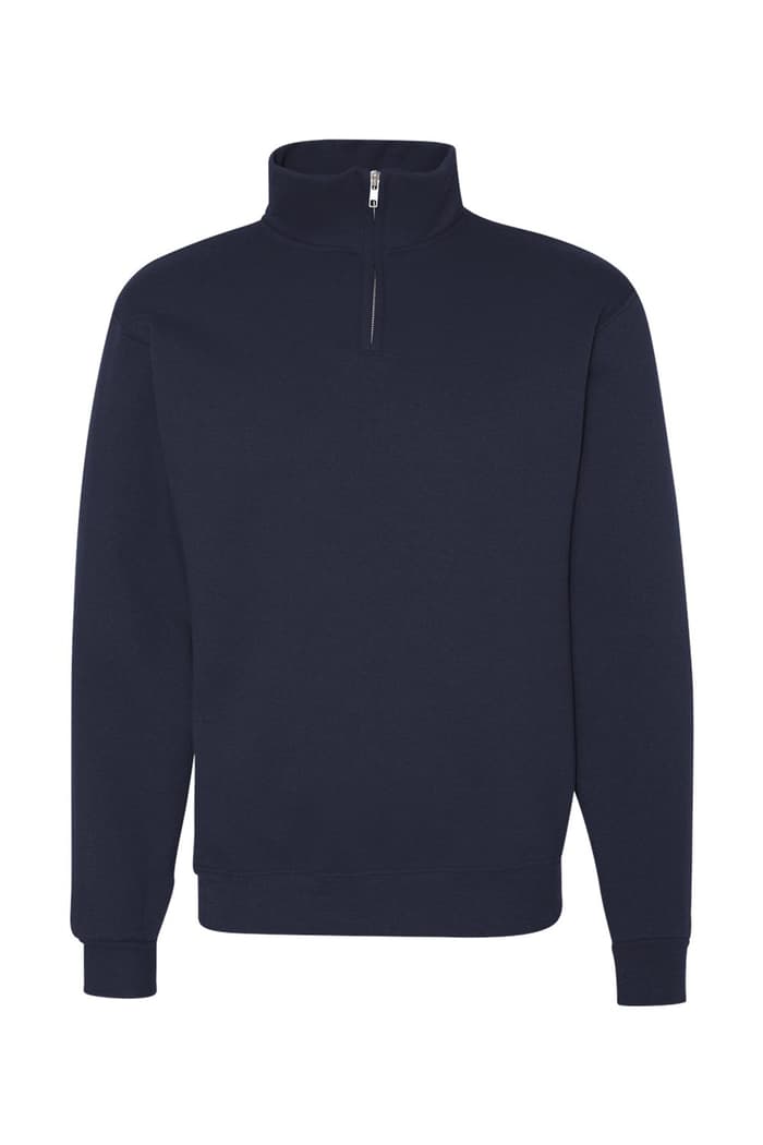 front view of  Jerzees - Nublend® Quarter-Zip Cadet Collar Sweatshirt