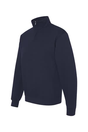 back view of  Jerzees - Nublend® Quarter-Zip Cadet Collar Sweatshirt