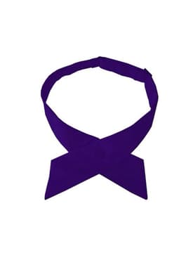 front view of  Girls Solid Color Crossover Tie