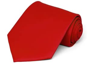 Product Image with Product code 4184,name  Solid Uniform 4in Hand Tie   color RED 