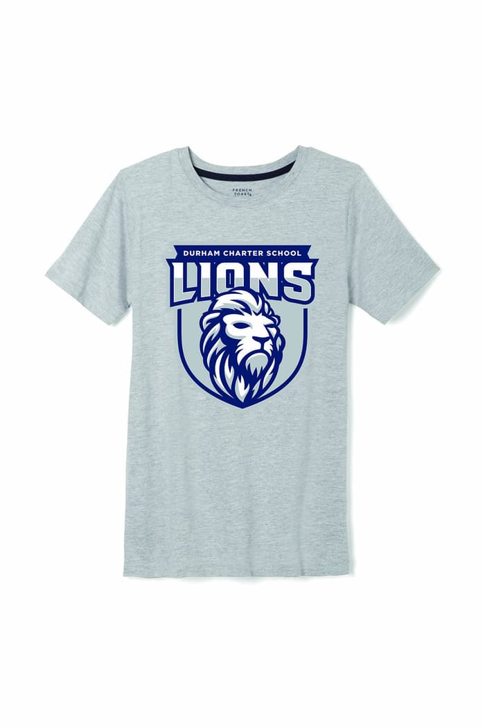 Front view of Durham short sleeve crewneck tee