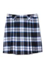 front view of  Front Pleated Plaid Skirt with Tabs opens large image - 1 of 2