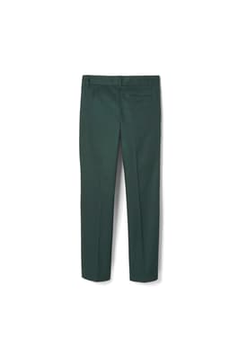 Green Flat Front Double Knee Pant - FINAL SALE - French Toast - Green - 44 / 32 - Machine Washable Green Flat Front Double Knee Pant - FINAL SALE - French Toast - Green - 44 / 32 - Machine Washable