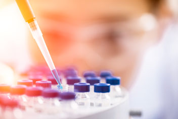 Female chemist at work in laboratory