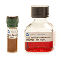Samples of our colloidal gold solutions