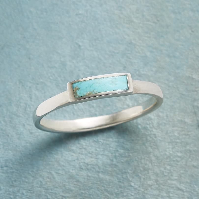 SLIMLINE TURQUOISE RING view 1