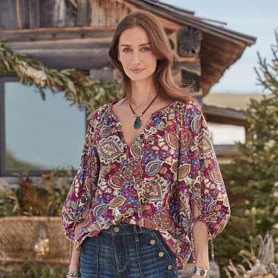 Lucky brand paisley boho - Gem