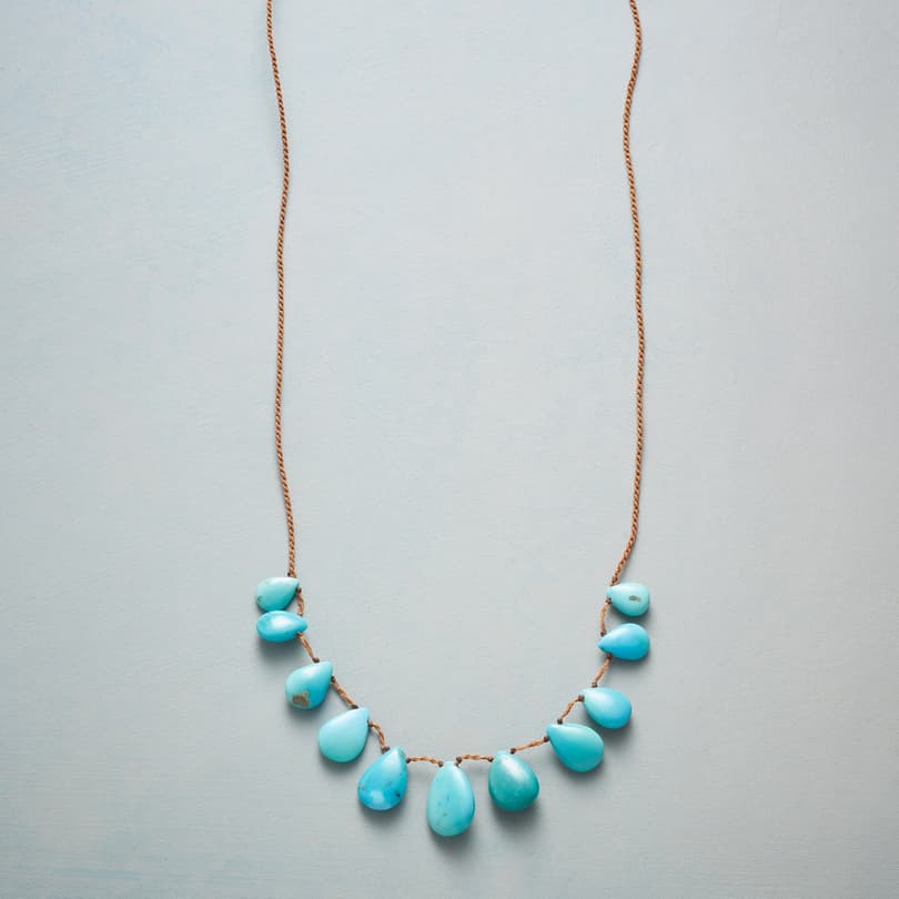 TASSELED TURQUOISE NECKLACE view 1