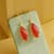 Long Form Carnelian Earrings View 3