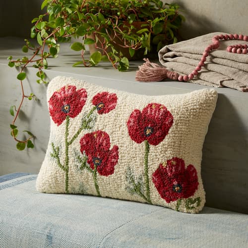 Forever Poppies Pillow View 1