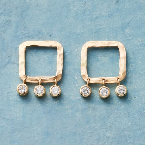 Diamond Fringe Earrings View 1