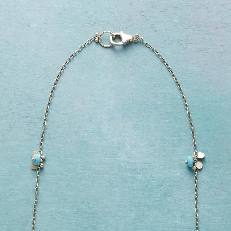 TURQUOISE PAILLETTE NECKLACE view 2
