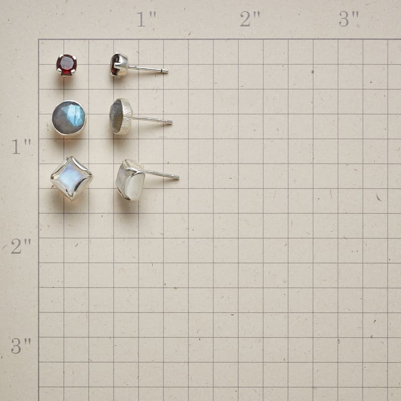 JUST THE GEMS EARRING TRIO view 1