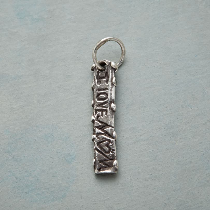 STERLING SILVER LOVE YOU MOM CHARM view 1