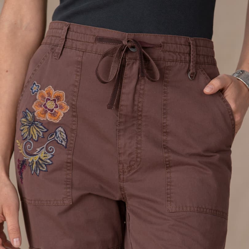 Natalia Embroidered Pants - Petites View 5