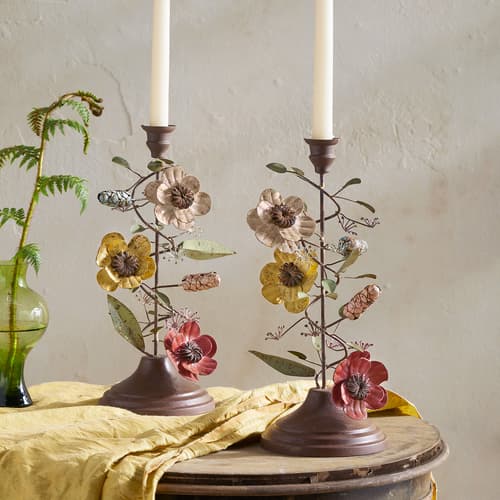 Iron Bloom Candleholder Set View 1