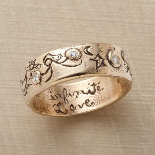 YELLOW GOLD INFINITE LOVE RING view 1