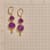 Purple Turquoise Earrings View 2