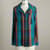 Toboggan Trails Pajama Top View 9Teal-Plaid
