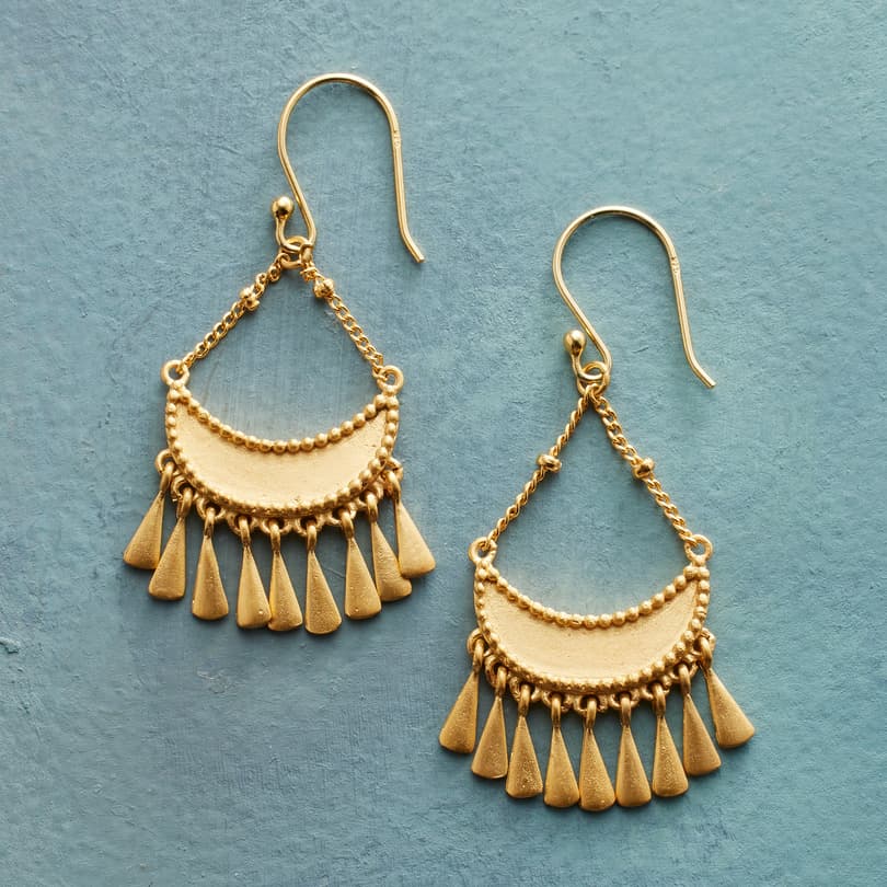 Crescent Fringe Earrings View 1