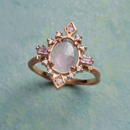 Rose Starburst Ring View 1