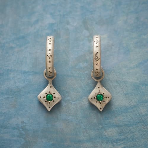 EMERALD REGALIA EARRINGS view 1