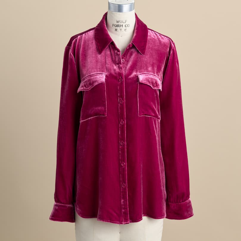 Jules Velvet Shirt, Petite View 2